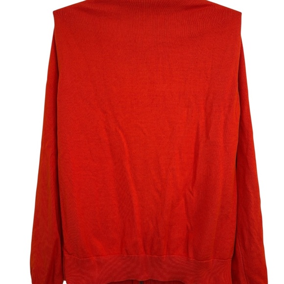 Michael Kors Men's Bold Red Full Zip Collared Bomber Jacket - Picture 6 of 8